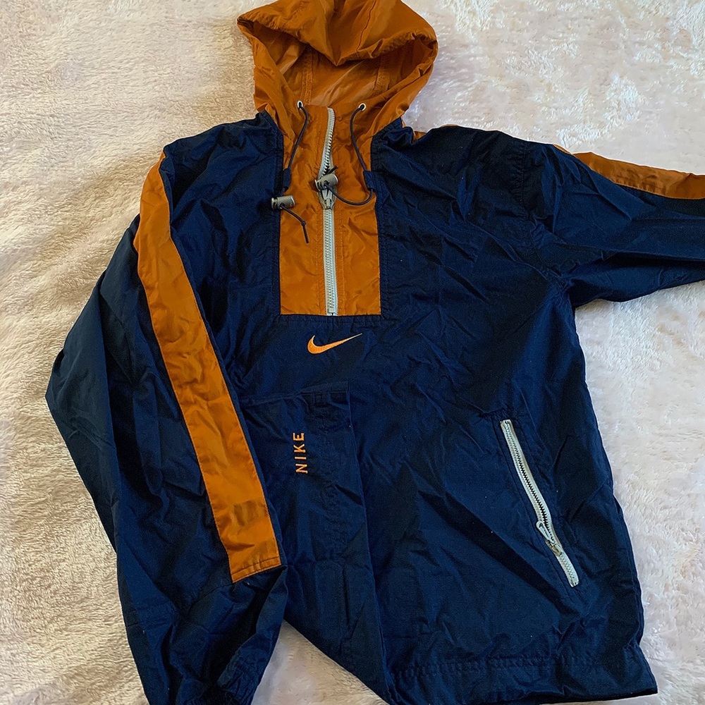 VINTAGE Nike Half Zip Windbreaker Hoodie